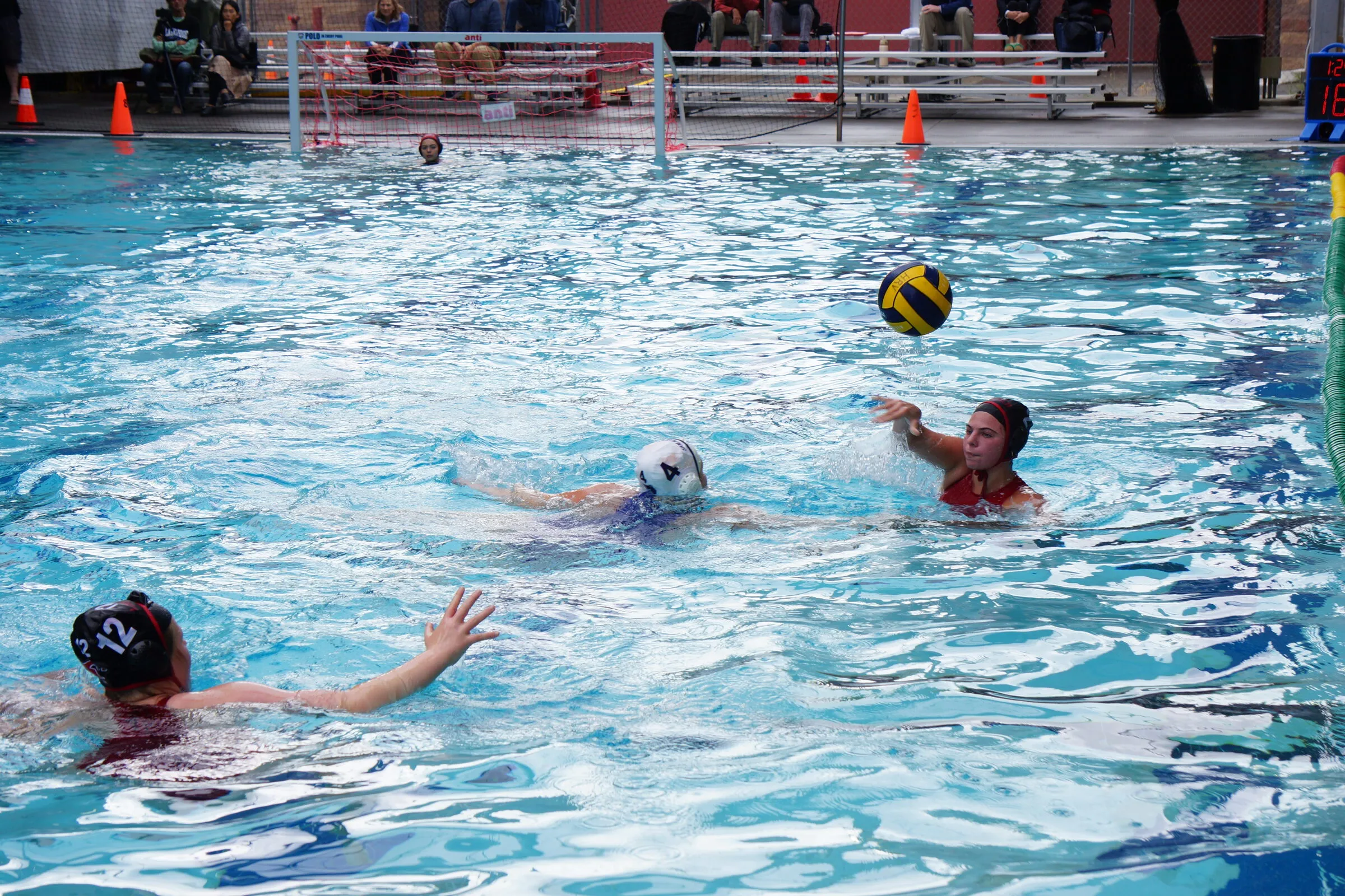 A player passes under pressure